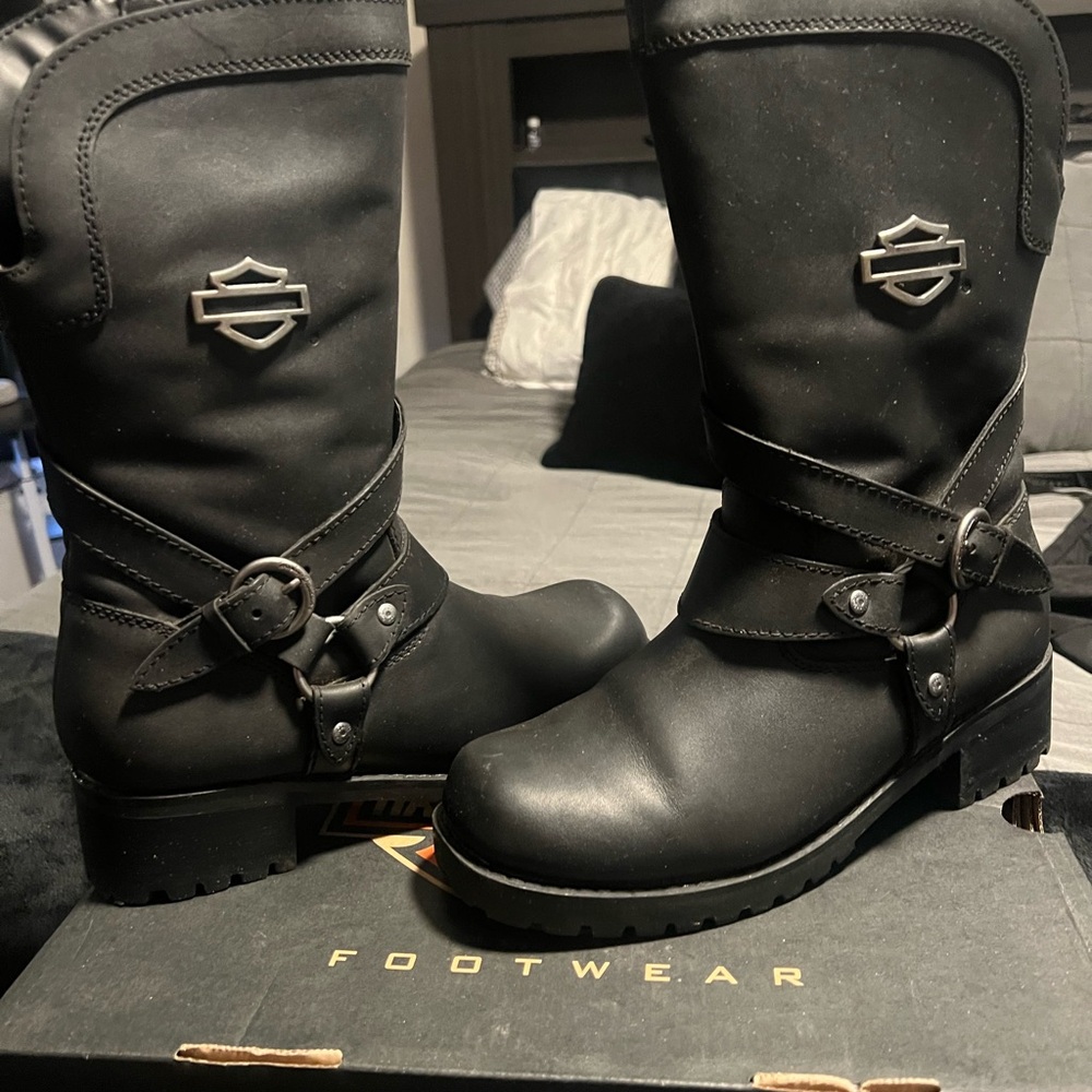 Harley-Davidson Black and Orange Footwear Box